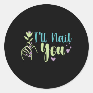 Adesivo Redondo Vou Prendê-Lo Nail Tech Icurista