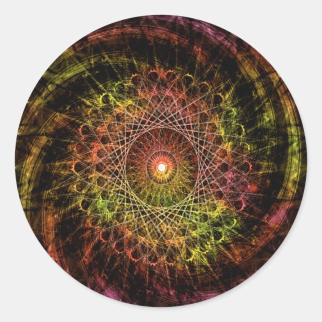 Adesivo Redondo Vou Segui-Lo. (Frente)