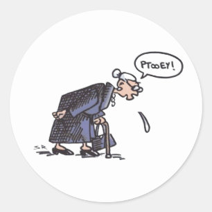 Adesivo Redondo Vovó cuspindo!