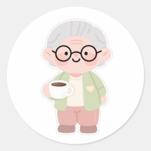 Adesivo Redondo 👵 vovó doce