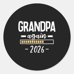 Adesivo Redondo Vovô novamente est 2026 revelação da 2ª gravidez d