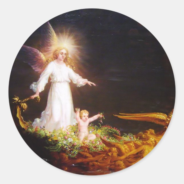 Adesivo Redondo Voyate da Infância (Frente)