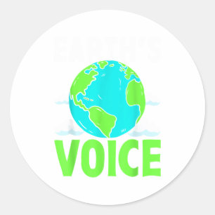 Adesivo Redondo Voz da Terra Salve o Planeta Design