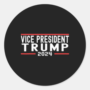 Adesivo Redondo Vp Trump Funny Biden Election Vp Trump 2024 1