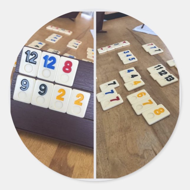 Adesivo Redondo vrai de jeux vrai (Frente)