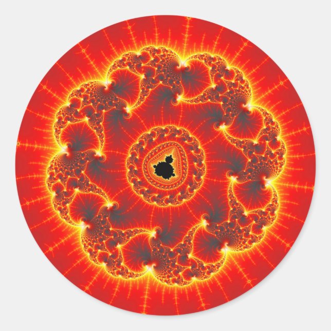 Adesivo Redondo Vulcânico (Frente)
