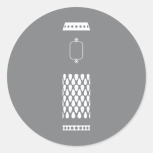 Adesivo Redondo VV Como um Pro