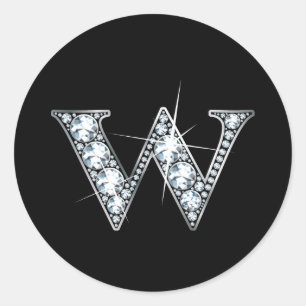 Adesivo Redondo W Faux-"Diamond Bling"