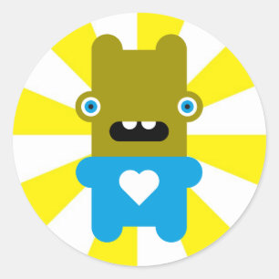 Adesivo Redondo Wacky Wabbit