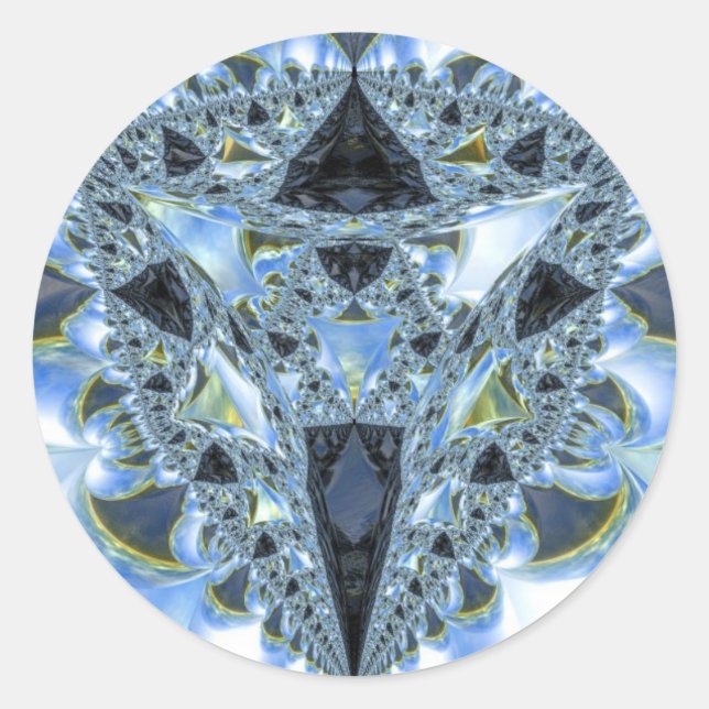 Adesivo Redondo Wada Basin Fractal (Frente)