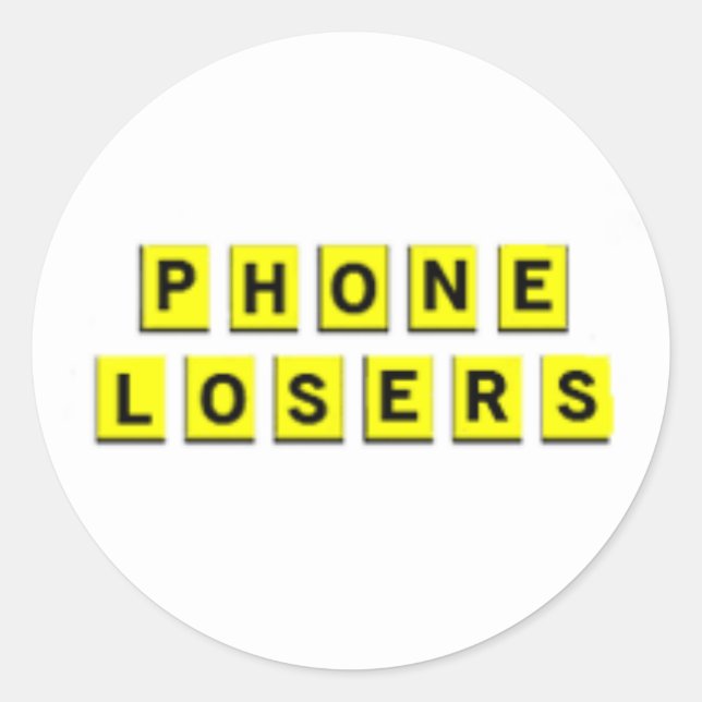 Adesivo Redondo Waffle Losers (Frente)