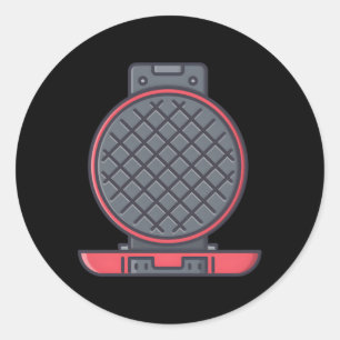 Adesivo Redondo Waffle Maker Griddle Waffle Iron Waffle Iron