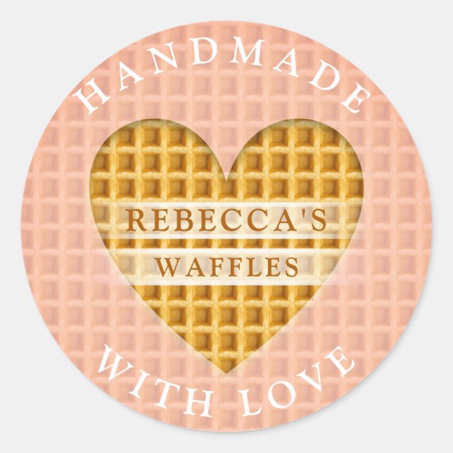 Adesivo Redondo Waffles (Frente)