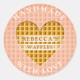 Adesivo Redondo Waffles