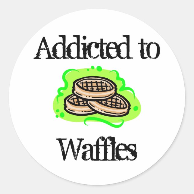 Adesivo Redondo Waffles (Frente)