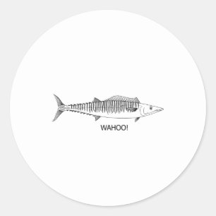 Adesivo Redondo WAHOO! Linha arte