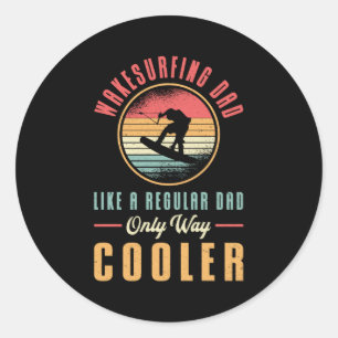 Adesivo Redondo Wakeboard Pai Wakesurfing Wakeboard Wakeboard