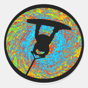 Adesivo Redondo Wakeboard Raley Segurado