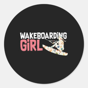 Adesivo Redondo Wakeboard Wakeboard Water Sports Wakeboard