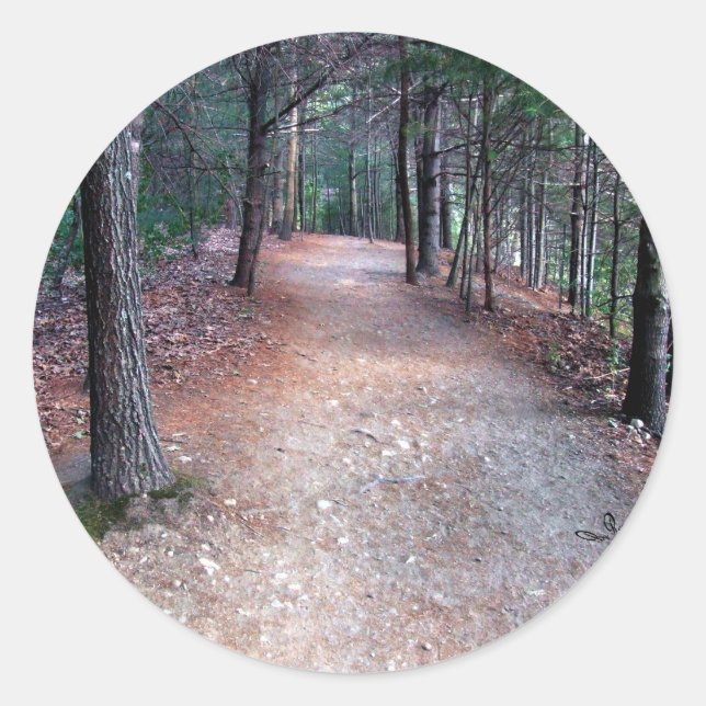 Adesivo Redondo Walden Pond Trail Sticker (Frente)