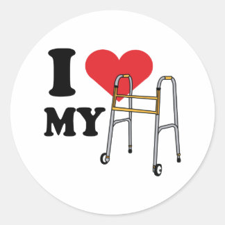 Adesivo Redondo Walker Love Stickers