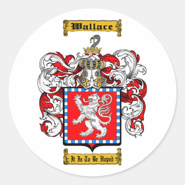 Adesivo Redondo Wallace (Escocês) (Frente)