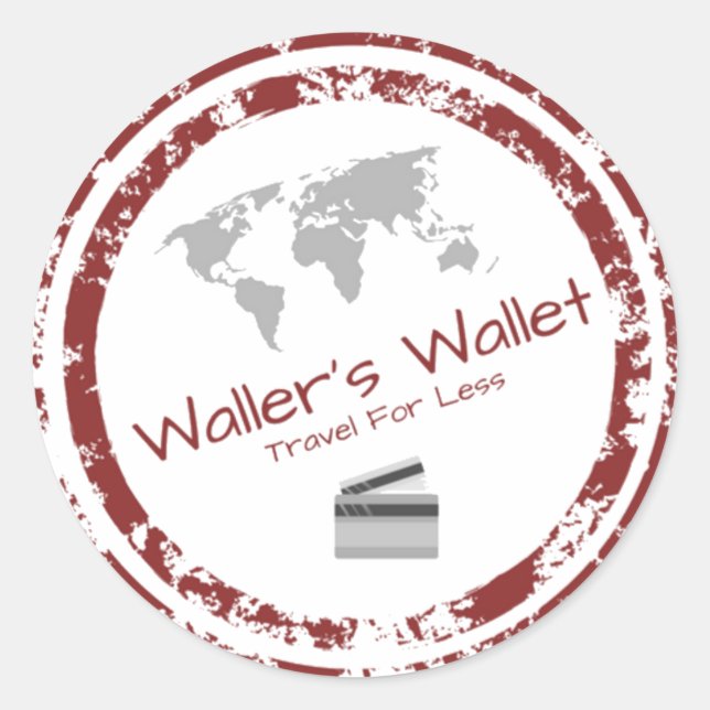 Adesivo Redondo Waller's Wallet Stickers (Frente)