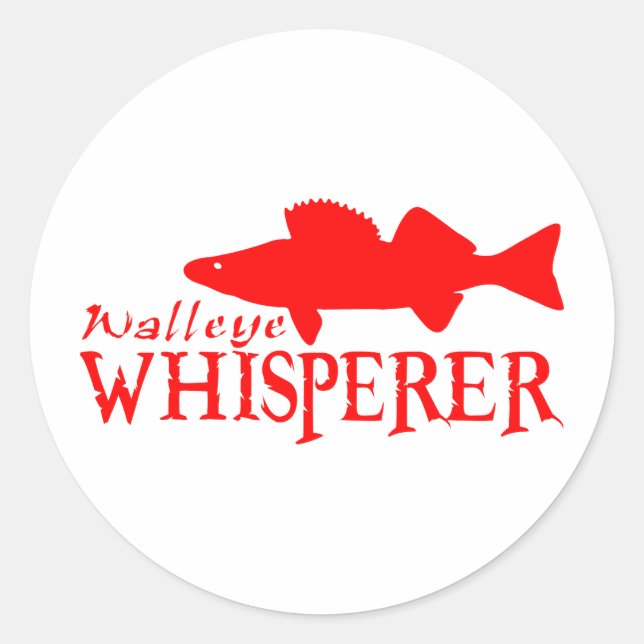ADESIVO REDONDO WALLEYE WHISPERER (Frente)