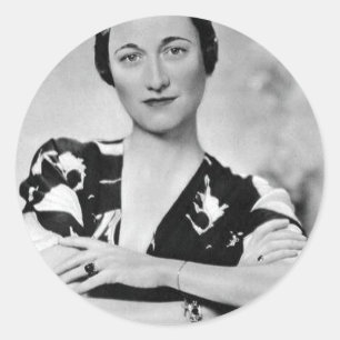 Adesivo Redondo Wallis Simpson