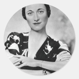 Adesivo Redondo Wallis Simpson
