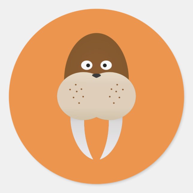 Adesivo Redondo Walrus (Frente)