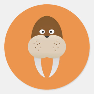 Adesivo Redondo Walrus
