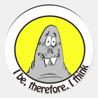 Adesivo Redondo Walrus Stickers