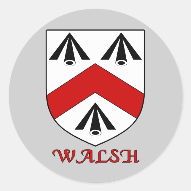 Adesivo Redondo Walsh Falimy Shield Sticker (Frente)