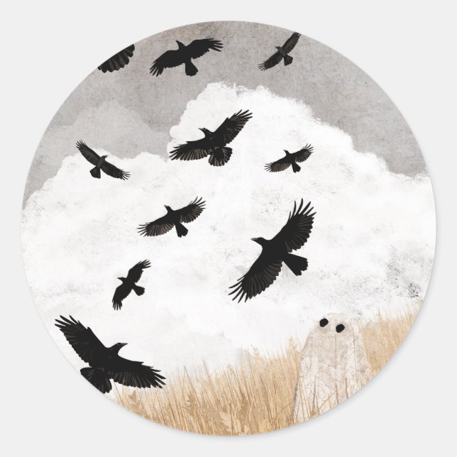 Adesivo Redondo Walter & The Crows (Frente)
