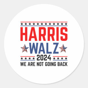 Adesivo Redondo Waltz 2024 Election Kamala Harris Tim Waltz 2024 1