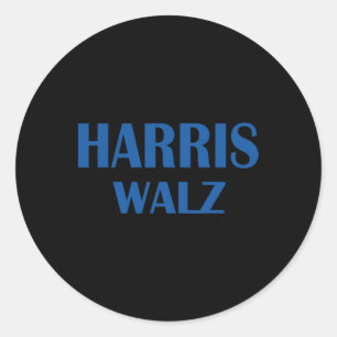 Adesivo Redondo Waltz 2024 Election Kamala Harris Tim Waltz 2024 2
