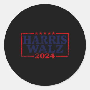 Adesivo Redondo Waltz 2024 Election Kamala Harris Tim Waltz 2024 5