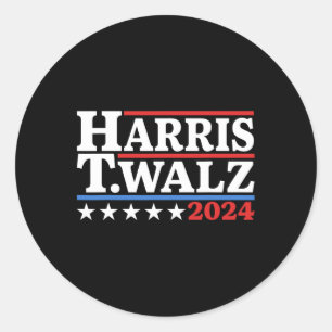 Adesivo Redondo Walz 2024 Eleição Kamala Harris Tim Waltz 2024 21