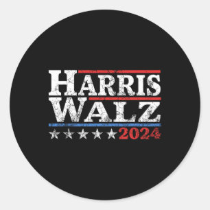 Adesivo Redondo Walz 2024 Eleição Kamala Harris Tim Waltz 2024 23