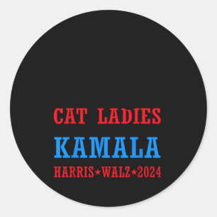 Adesivo Redondo Walz 2024 Presidente Eleição Kamala Harris Tim Wal