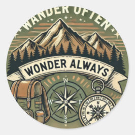 Adesivo Redondo Wander e Wonder