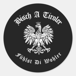 Adesivo Redondo Wappen Adler Österreich Bischt a Tiroler