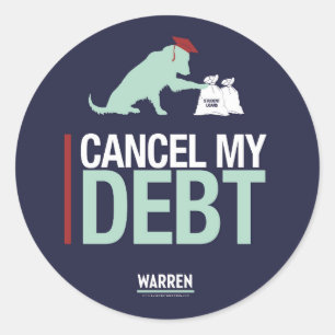 Adesivo Redondo Warren 2020 - Bailey - cancele meu débito