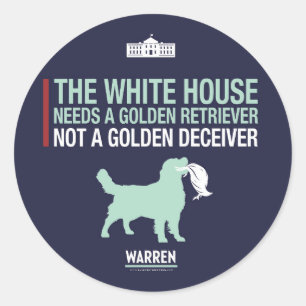 Adesivo Redondo Warren 2020 - Bailey - golden retriever
