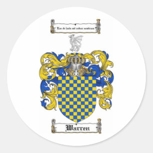 Adesivo Redondo Warren Family Crest