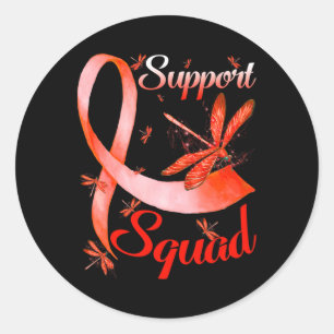 Adesivo Redondo Warrior Support Squad Dragonfly Rsd Crps Consciênc