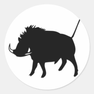 Adesivo Redondo Wart Hog