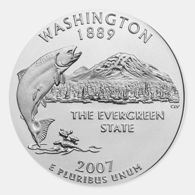 Adesivo Redondo  Washington (Frente)