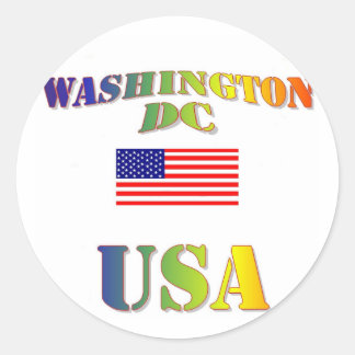 Adesivo Redondo Washington DC